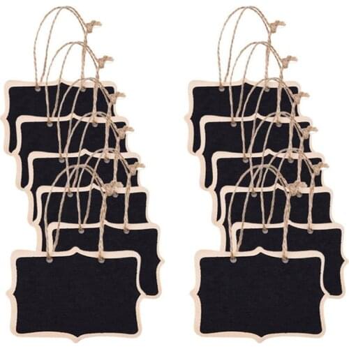 12pcs Mini Chalkboard Wedding Table Numbers Hang Blackboard Double Sided Chalkboard Place Card Christmas Wedding Decoration