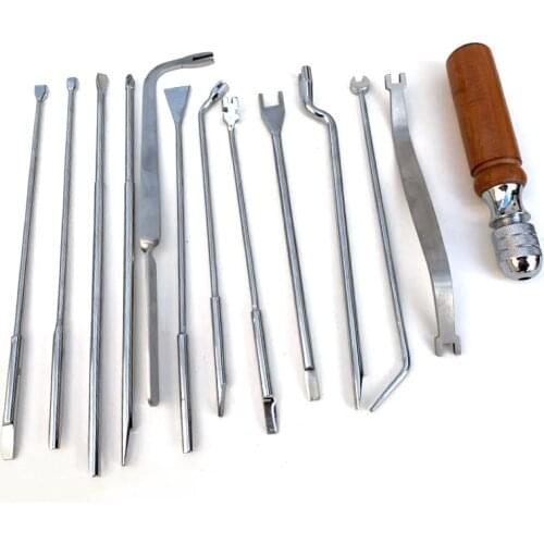 13Pcs Piano Tuning Tool Piano Tuning Maintenance Tool Piano Tuning Tool Kit with Tuning Wrench