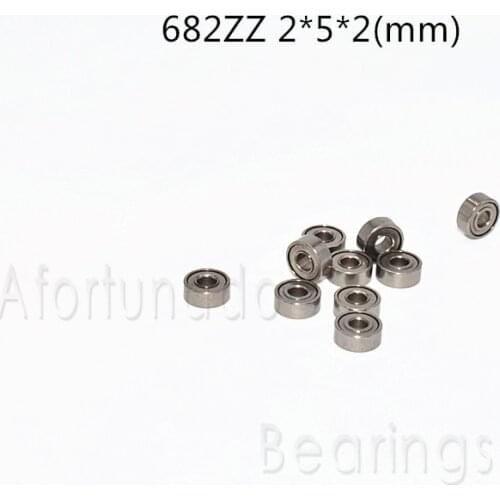 682ZZ 2*5*2(mm) 10pieces 682 free shipping ABEC-5 bearings Metal Sealed Mini Bearing MR52ZZ-2 682ZZ-2 5.0