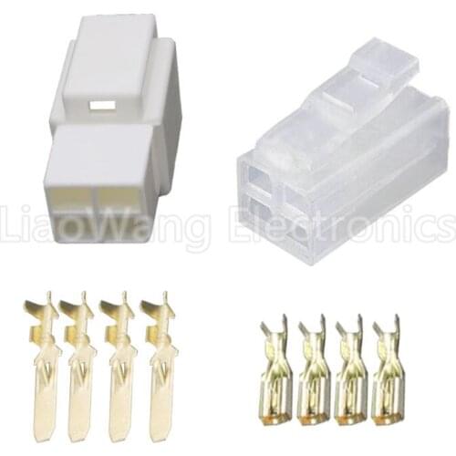 Automotive connector 4 hole DJ7041-3.5-11/21 4P plastic shell and terminal