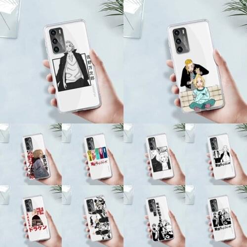 Tokyo Revengers Phone Case Transparent For Huawei 8 7 6 5 4 3 2 pro SE i E Soft TPU Clear Mobile Bags Coque