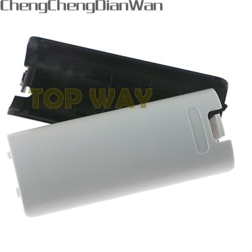 ChengChengDianWan White Black Battery Back Cover Shell Case for Nintendo Wii Remote Controller 3pcs/lot