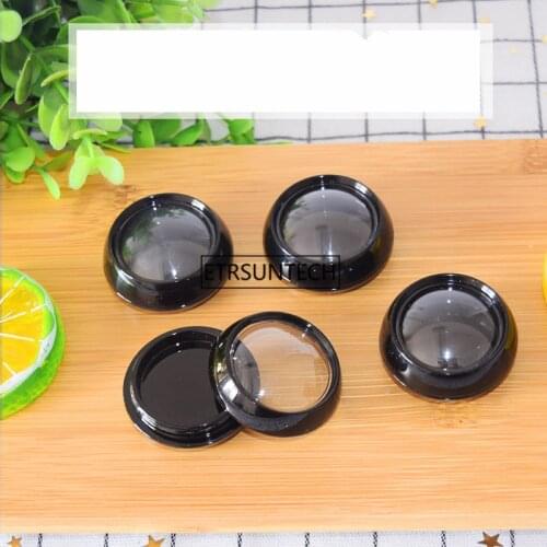 Black Small Cream Bottle 3g 5g Jars Pot Container Empty Cosmetic Plastic Sample Box For Nail Art F1933