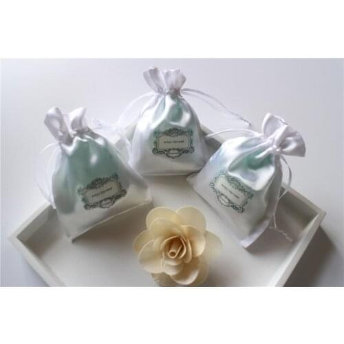 Costumizes logo satin bag Jewellry Package satin Pouch satin gift bag drawing bag