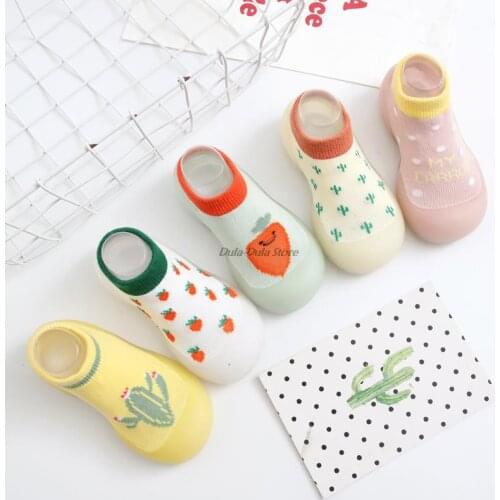 Unisex Cartoon Cute Baby First Walker Baby Boy Anti-slip Shoes Baby Walkers Baby Boy Shoes Spring Autumn Knit Toddler Shoes