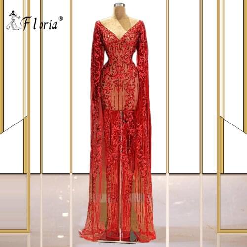 Elegant Dubai Moroccan Kaftan Evening Dresses for Women Wedding Engagement Gowns Long Sleeve Muslim Arabic Formal Party Dress
