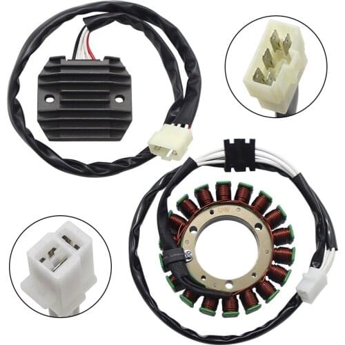 Motorcycle Magneto Stator Generator Ignition Coil+Regulator Rectifier For Yamaha XVS400 Drag Star XVS400C Classic 5KP-81960-00