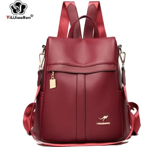 Fashion Backpacks Women Shoulder Bags Designer Travel Ladies Bagpack Brand Leather Backpack Large School Bags for Teenage Girls