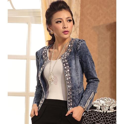 Женские джинсовые куртки MusLotus China At AliExpress