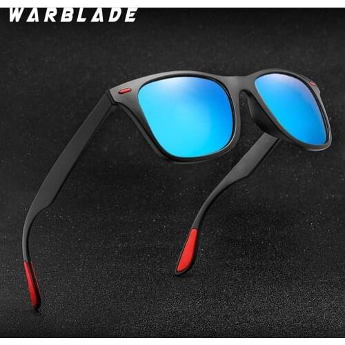 WarBLade DESIGN Men Women Classic Retro Rivet Polarized Sunglasses Lighter Design Square Frame 100% UV Protection Gafas De Sol