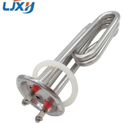 LJXH Electric Water Heater Heating Element 220V Wattage 3KW 201 Stainless Steel Flange/Disc 63mm for Heating Boilers