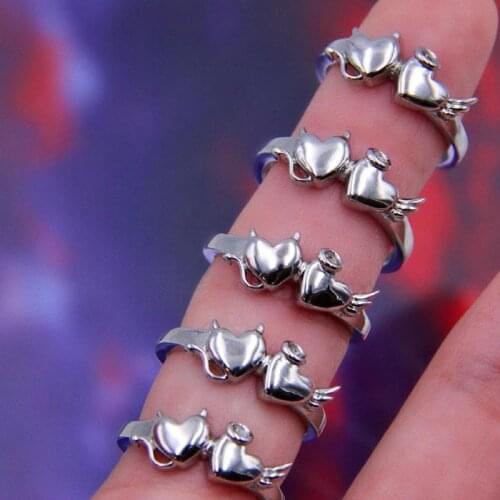 New Ins Hip-hop Creative Demon Ring Gothic Punk Thorns Rose Rings For Women Men Couple Fashion Jewelry Gift