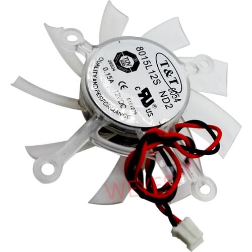 Genuine original for 8015L12S ND2 0.15A 12VDC 2-wire cooling fan