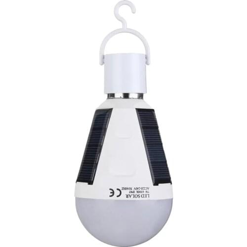 Rechargeable Led Bulb E27 LED Solar Lamp 7W 12W 85V-265V Outdoor Emergency Solar Powered Bulb travel Fishing Camping Light