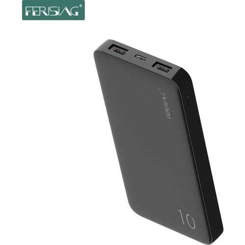 FERISING Type C Power Bank 10000mAh Portable Charger For Samsung Xiaomi mi External Battery Powerbank 10000 mAh Poverbank Phone