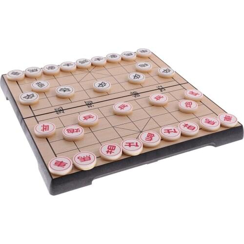 Portable Xiangqi Chinese Chess Set Magnetic Foldable Board Game Family Game