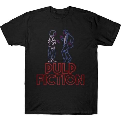 Pulp Neon FICTion Dancing Scene Super Retro TShirt Black