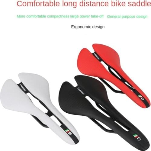 TOSEEK Mountain Bike Saddle Road Bicycle Seat Cushion Accessories Cycling Saddle Bike Parts Men Plastic Cn(origin) Width 143mm