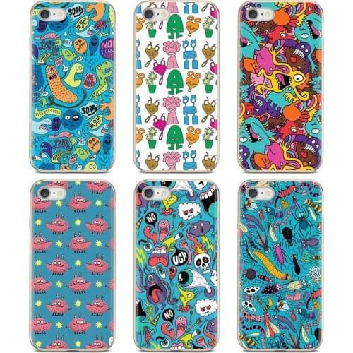 Silicone Shell Cover For Samsung Galaxy A3 A5 A7 A9 A8 Star Lite A6 Plus 2018 2015 2016 2017 Punk Style Kids Children Monsters