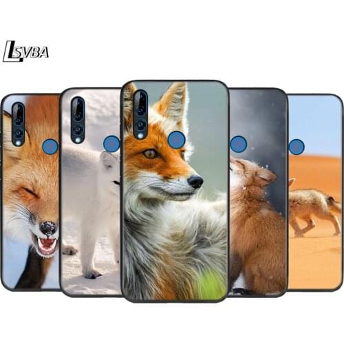 Silicone Cover Cute Animal Snow Fox For Honor 9 9X Lite 9S 9A 9C 8 8A Prime 8X MAX 20 30 7A 7C Pro Plus Phone Case
