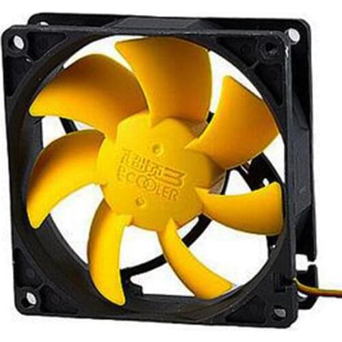 Super strong wind 7 Cyclone leaf 80(L)x80(W)x25(H) 12 v F82Y Computer main box 8 cm ultra-quiet cooling fans Speed 1400RPM