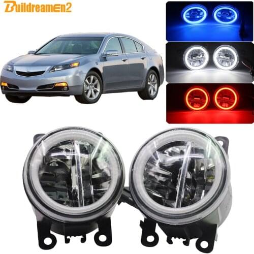 Buildreamen2 Car Accessories H11 LED Bulb 4000LM Fog Light Angel Eye Daytime Running Light 12V For Acura TL 2012 2013 2014