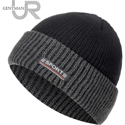 Unisex Two Tone Winter Hat Add Fur Lined Flanging Cap Stylish Soft Beanie Hats For Men Women Warm Thick Outdoor Ski Sports Hat