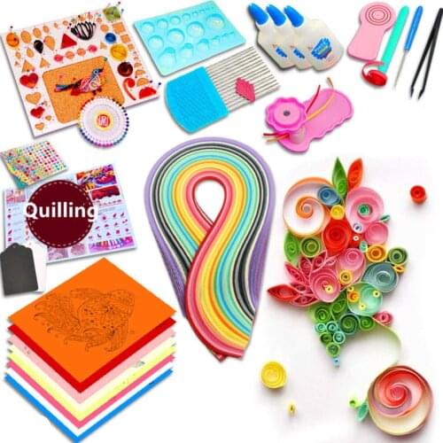 WYSE Starter Quilling Paper Tool Rolling Pen Needle Tweezer 3mm/5mm Paper Quilling Kit for Craft Supplies Handmade DIY Decor