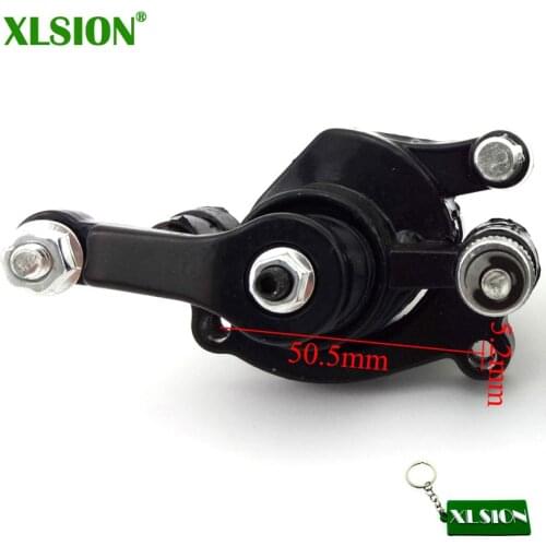 XLSION Steel Rear Disc Brake Rotor Caliper For 2 Stroke 47cc 49cc Pocket Bike Mini Moto Scooter Dirt Bike ATV Quad