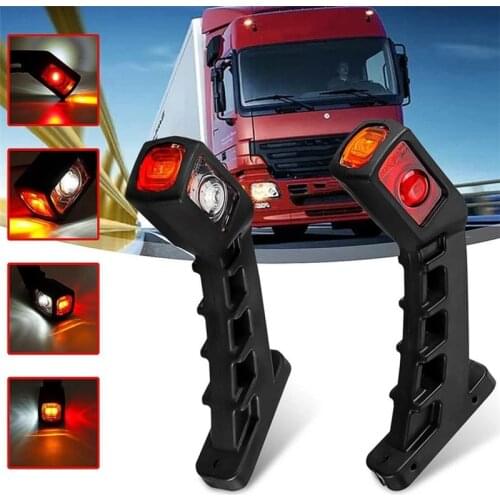 1 Pair Side Marker Trailer Stop Signal Trailer Truck 24v/12v Trailer Truck LED Stop Turn Signal Indicator Caravan Outline Marker