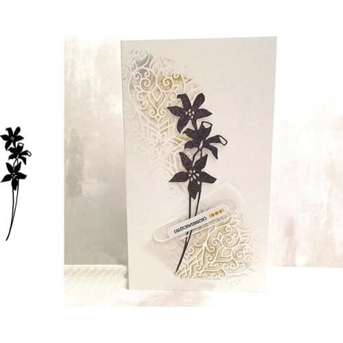 2020 new metal cutting dies fantasy lily flower cut die mold Scrapbook cards making paper craft knife mould blade punch