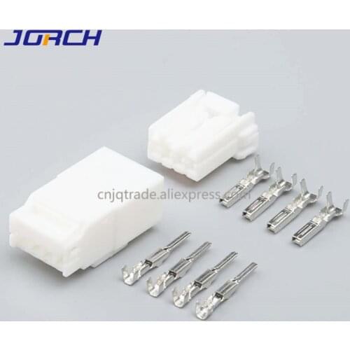 5 sets 4Pin Automobile connector Cable waterproof plug Male 174922-1and Female housing 174929-1