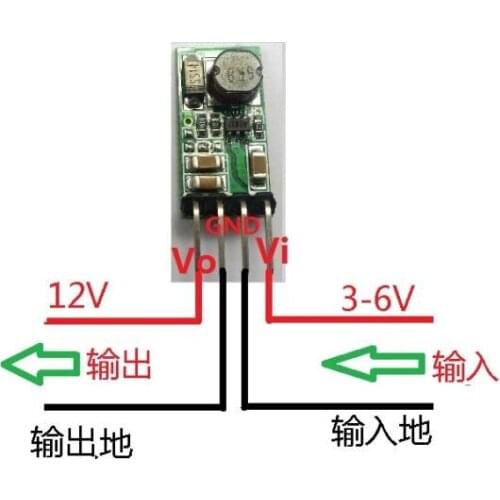 5 pcs /10 pcs 5W mini dc-dc 2.6-6v to 12V boost conversion module CE014