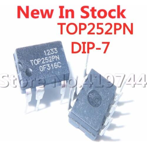 5PCS/LOT TOP252PN TOP252P DIP-7 power management chip In Stock New Original
