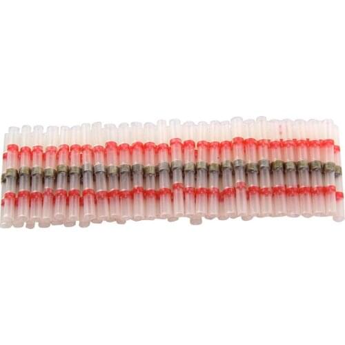 50Pcs Soldering connector with Shrink Tube Electrical Wire Splice Insulated Welding Terminals GQ
