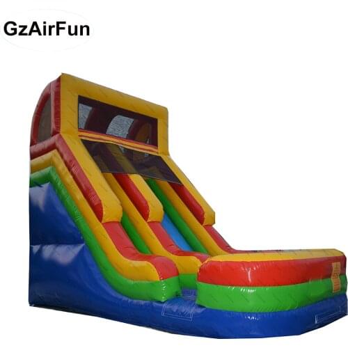 Digital printing commercial quality China inflatable car slide for rental using