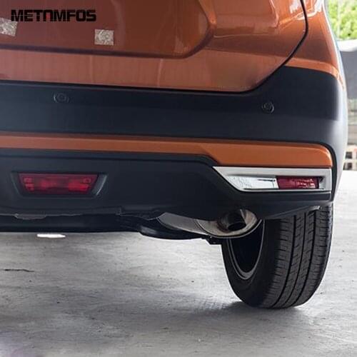 For Nissan Kicks 2017-2019 2020 Rear Fog Light Cover Molding Trim Foglight Decoration Frame Exterior Accessories Car Styling