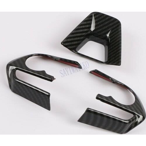 For toyota rav4 rav 4 xa50 50 2019 2020 Steering wheel trim interior frame decoration car accessories plastic carbon fiber