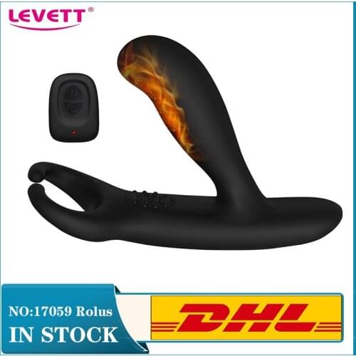 Hot Sale Male Heating Vibrator Prostate Massager Butt Plug Anal Wireless Vibrating Adult Erotic Sex Gay Masturbator Toys For Men