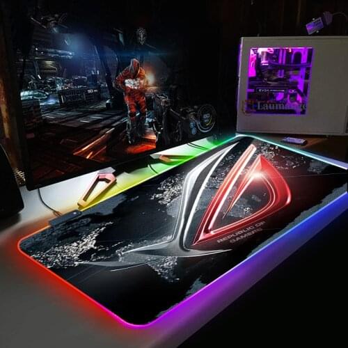 ASUS Gaming RGB Mouse Pad Gamer Computer Mousepad Backlit Mause Pad Large Mousepad for Desk Keyboard LED Mice Mat