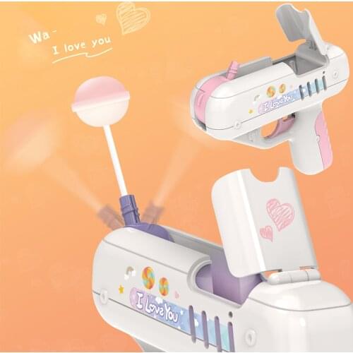Toy Gun Candy Gun Sugar Lollipop Gun Sweet Toys for Girlfriends Light Toy lollipop storage Toy for Children Adult Toys