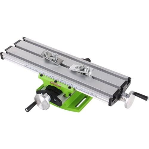 Multi-purpose Drill Milling Machine Vise Mini Compound Bench Bracket Aluminium Alloy Cross-slide Table Carriage Adjustable