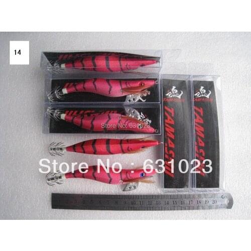 MR OCTOPUS 10pcs fishing lure,squid jig.squid hook,3.5# ,13.5cm 21g,14