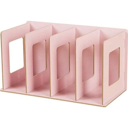 Desktop Shelf Student Dormitory Simple Bookshelf DIY Creative CD Rack Wooden DVD Rack