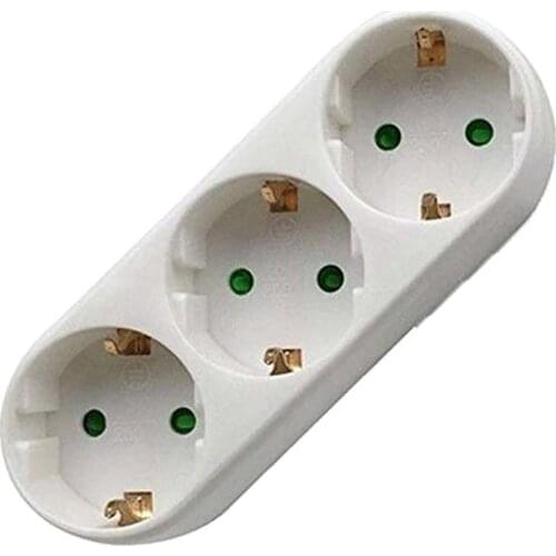 New 2/3 Socket Multiple Plug Power Strip Socket Distribution Adapter 16A/250V German Standard Power Supply Plug Adapter 16A 8.8m