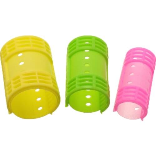 2.8/3.6/4.4cm 6/8PCS Hair Rollers Hair Styling Tool Steam Perm Flexi Rods with Clips Clamps Magic Rollers Air Bang Hair Curler