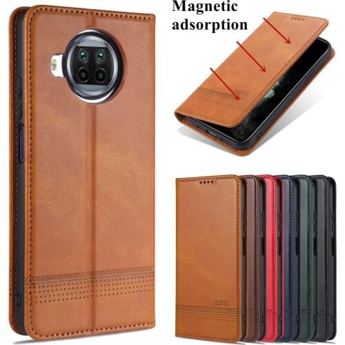 Deluxe leather case for Xiaomi Mi 10T lite 5G magnetic adsorption flip cover protective case Xiaomi Mi 10T lite Case capa fundas