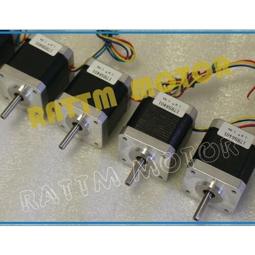 4pcs NEMA17 78Oz-in 48mm length 4 Leads stepper motor stepping motor/1.8A for 3D print Robot CNC Router Engraving Machine