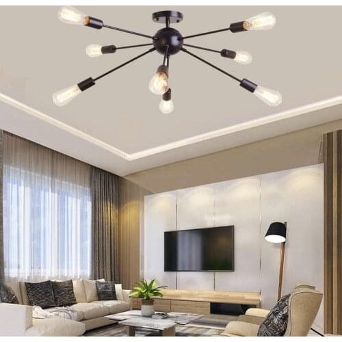 Contemporary Design Iron Luster LED Diode Ceiling Light for Bedroom Living Dining Living Room Home Decoration Lighting Fixtures