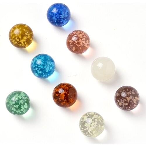30pcs Of Luminous Glass Ball 20mm Cream Console Game Pinball Machine Cattle Small Marbles Pat Toys Parent-child Machine Beads